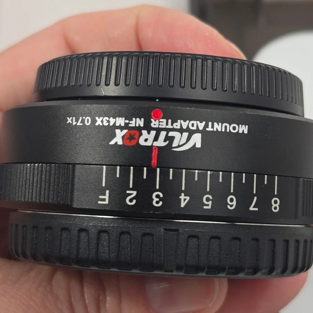 Viltrox NF-M43X 0.71x Speed Booster Focal Reducer Nikon F to Micro Four Thirds